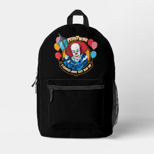 Klassisch pennywise - ich könnte Sie einfach essen Bedruckter Rucksack