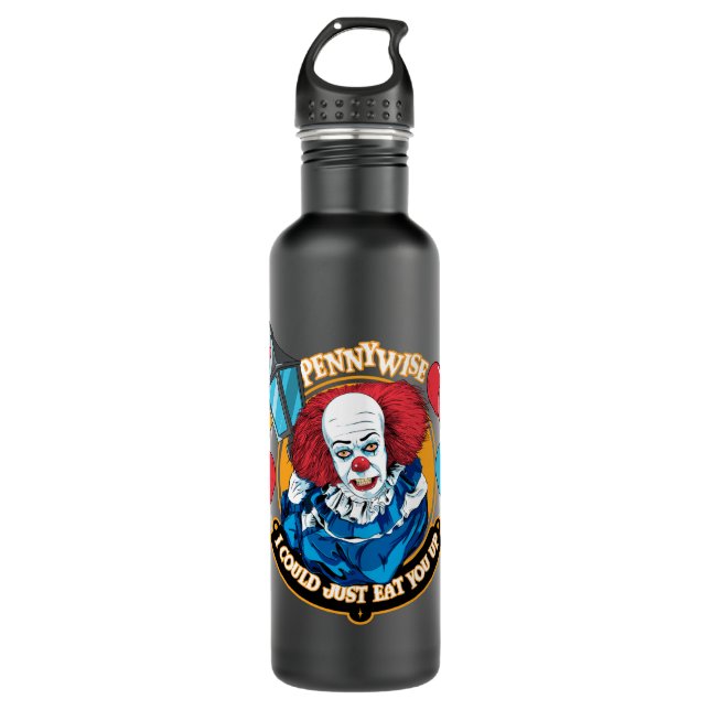 Klassisch pennywise - ich könnte Sie einfach essen Edelstahlflasche (Vorderseite)