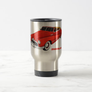 Klassisch rot 1948 Auto Reisebecher
