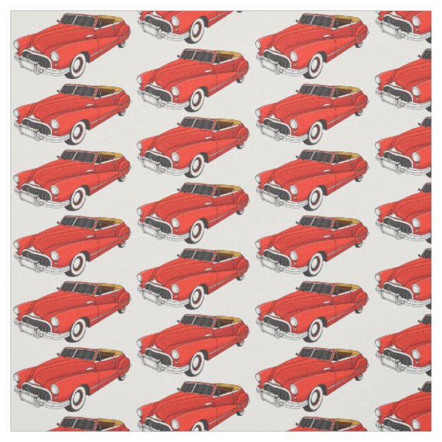 Klassisch rot 1948 Auto Stoff (Muster)