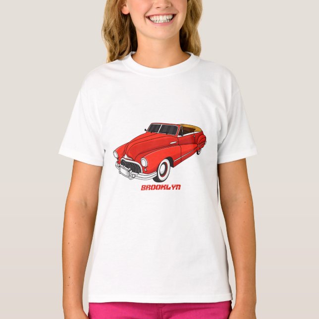 Klassisch rot 1948 Auto T-Shirt (Vorderseite)