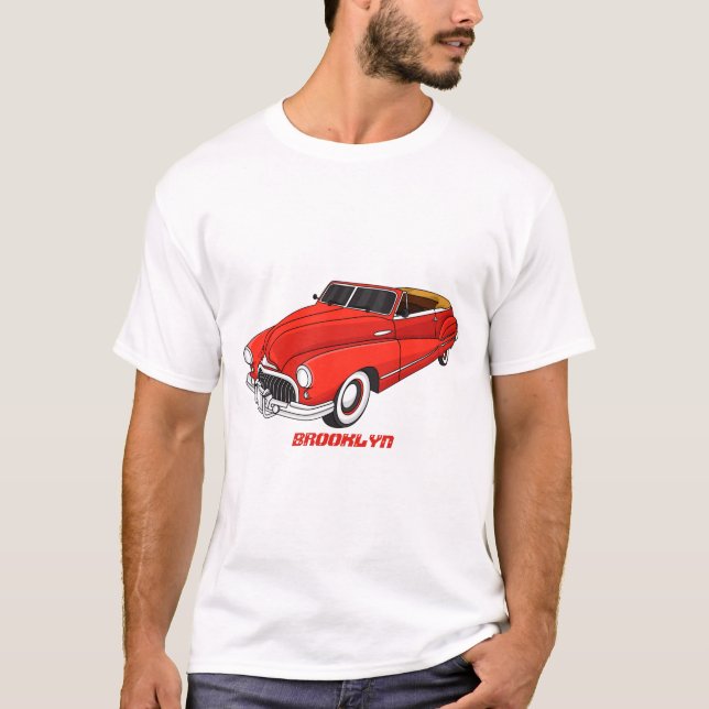 Klassisch rot 1948 Auto T-Shirt (Vorderseite)