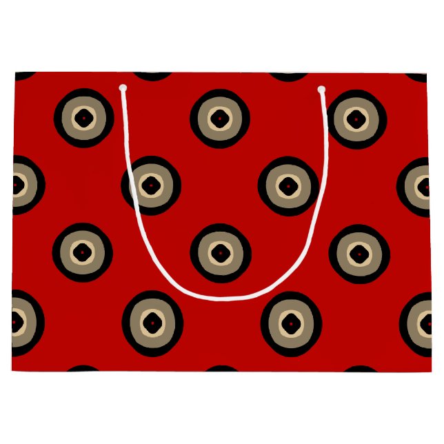 Klassisch rot und schwarz große geschenktüte (Vorderseite)