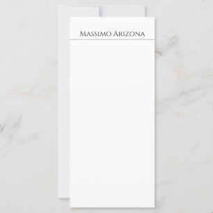 Klassisch schlicht elegante Schwarz-Weiß-Minimalis