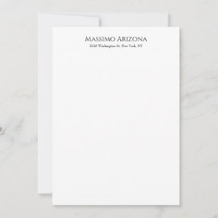 Klassisch schlicht elegante Schwarz-Weiß-Minimalis