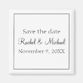 Klassisch Schwarz und Weiß Magnet