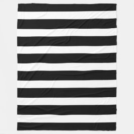Klassisch schwarz und weiß vertikal gestreift fleecedecke