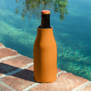 Klassisch traditionelles Kürbis-Orange Vollton Flaschenkühler
