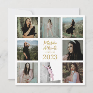 Klassisch und einfach weiß   FOTO ABSCHLUSS Einladung