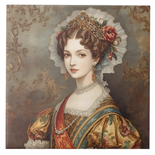 Klassisch, Viktorianisch, oblewoman mit Luxurigem Fliese