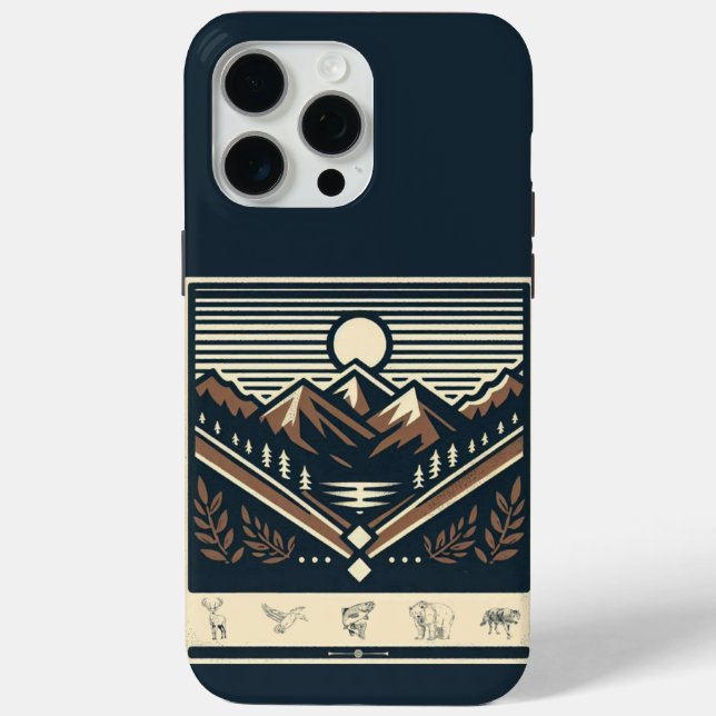 Klassisch/Vintag draußen/Wildnis Case-Mate iPhone Hülle (Rückseite)