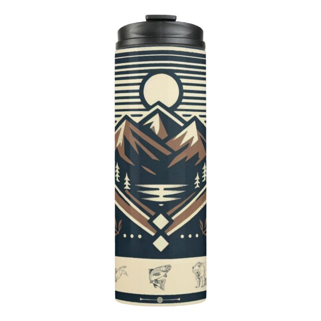 Klassisch/Vintag draußen/Wildnis Thermosbecher (Vorderseite)