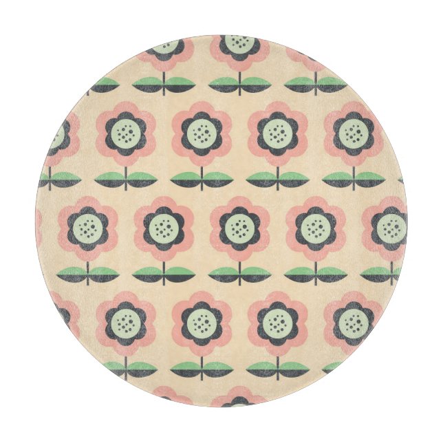 Klassisch Vintag: florloses Design Schneidebrett (Vorderseite)