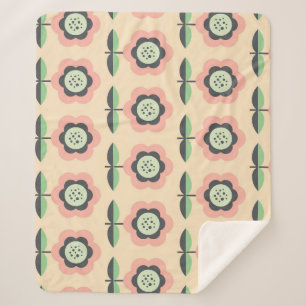 Klassisch Vintag: florloses Design Sherpadecke