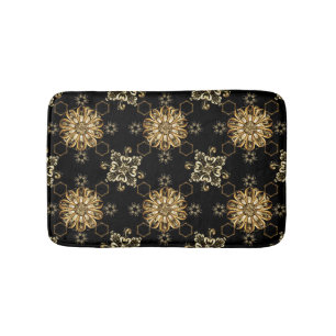 Klassisch Vintag: Golden Oriental Seamless. Badematte
