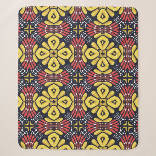 Klassisch Vintage: Nahtloses Blumenmuster Sherpadecke