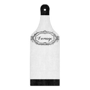 Klassisch Vintage Schwarz & Weiß Schneidebrett