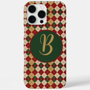 Klassisch, Weihnachten/Winter Argyle-Muster iPhone 16 Pro Max Hülle