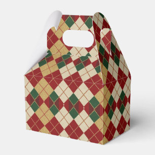 Klassisch, Weihnachten/Winter Argyle-Muster Geschenkschachtel