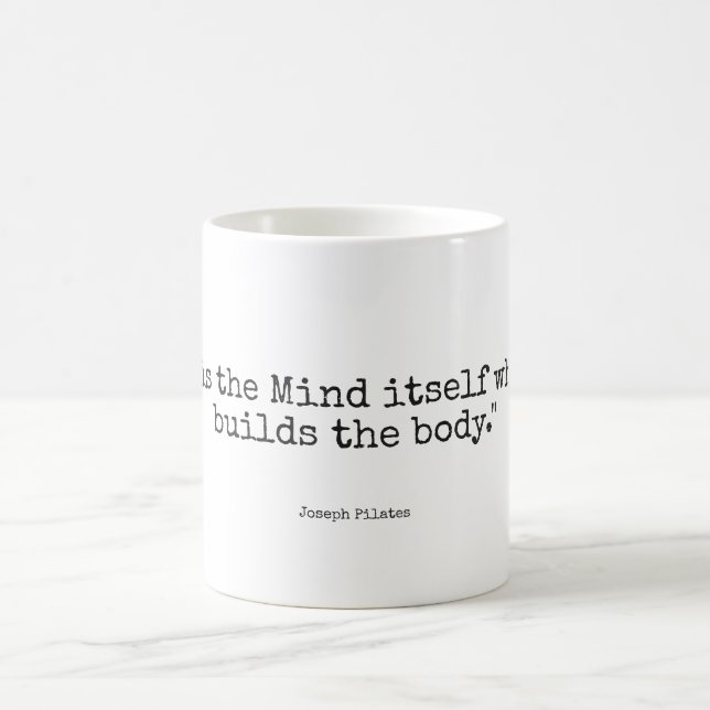 Klassische 11 oz Tasse | Öko-Pilates-Zitate 2 (Mittel)