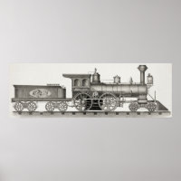 Klassische 4-4-0-amerikanische Lokomotive