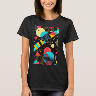 Klassische 80er Retro Muster Art T-Shirt