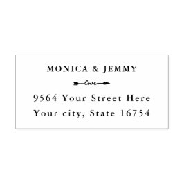 Klassische Adressenselbstfarben, Briefmarke aus Ed Gummistempel