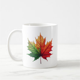 Klassische Ahornfallleaf-Keramik Kaffeetasse