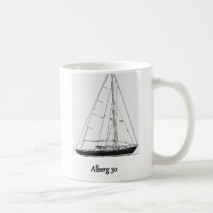 Klassische Alberg 30 Yacht Tasse