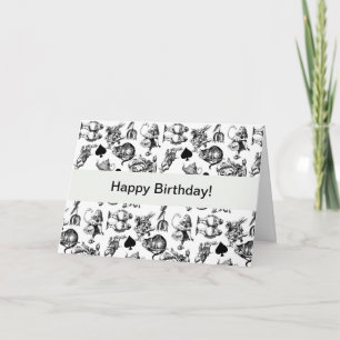 Klassische Alice im Wunderland Charaktere: Origina Karte