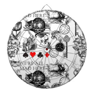 Klassische Alice im Wunderland Dartscheibe