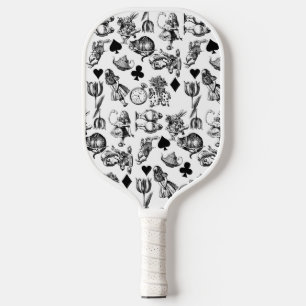Klassische Alice-im-Wunderland-Figuren Pickleball Schläger