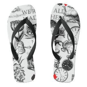 Klassische Alice im Wunderland Flip Flops