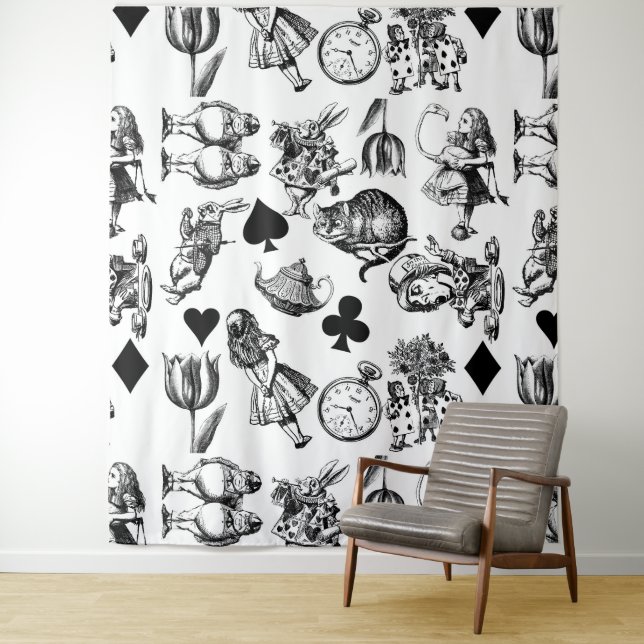 Klassische Alice im Wunderland: Original Wandteppich (Beispiel)