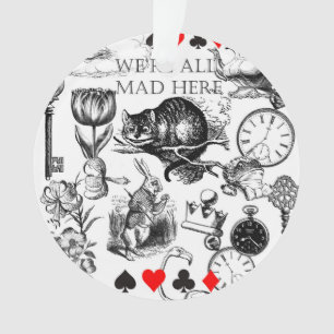 Klassische Alice im Wunderland Ornament