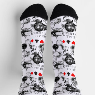 Klassische Alice im Wunderland Socken