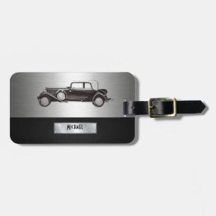 Klassische Alt-Auto-Silbe Gepäckanhänger