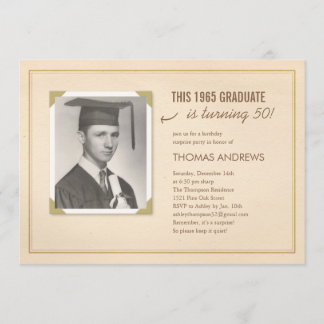 Klassische alte einladung