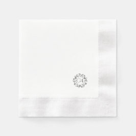 Klassische Altersvorsorge moderne Blume schwarz Serviette