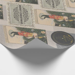 Klassische altmodische Nutcracker Victor-Platten Geschenkpapier