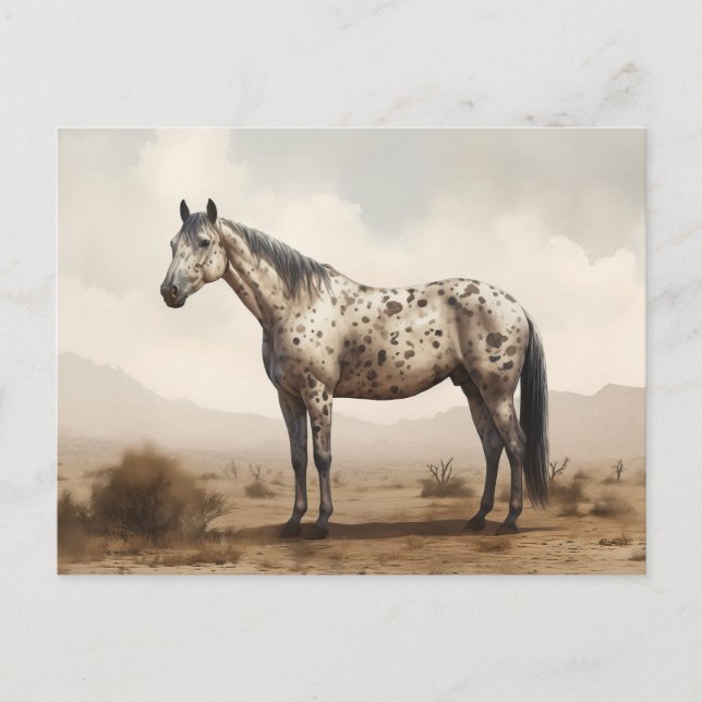 Klassische amerikanische Appaloosa-Pferdepostkarte Postkarte (Vorderseite)