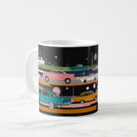 Klassische amerikanische Autos Wandkunst Druck, Vi