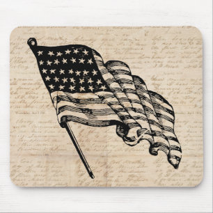 Klassische amerikanische Flagge Mousepad