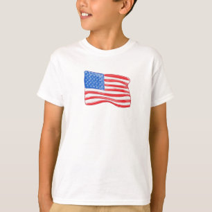 Klassische amerikanische Flagge Patriotisch T-Shirt