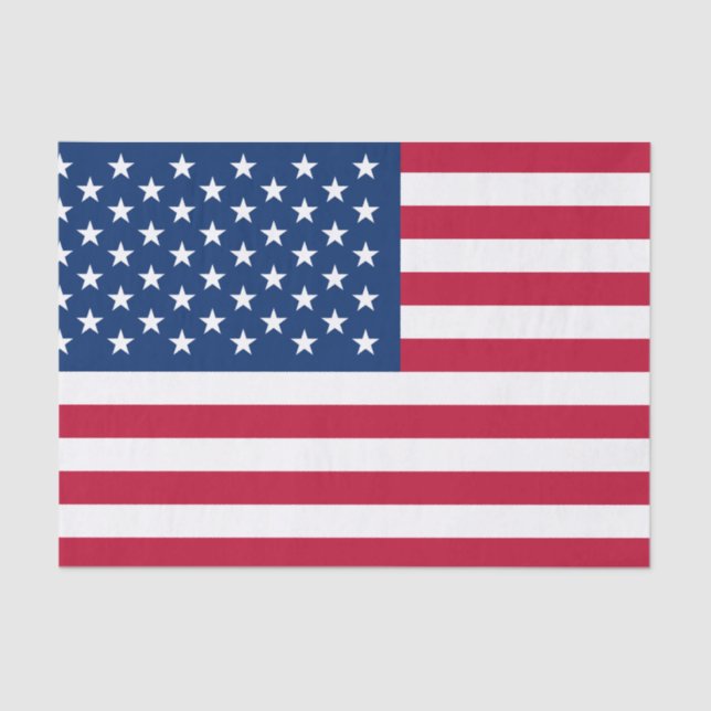 Klassische amerikanische Flagge Seidenpapier (Vorderseite)