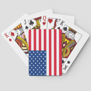 Klassische amerikanische Flaggen Spielkarten Gesch