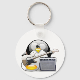 Klassische amerikanische Gitarre und Amplifier Tux Schlüsselanhänger