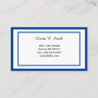 Klassische Anrufkarte Telefonnummerkarte