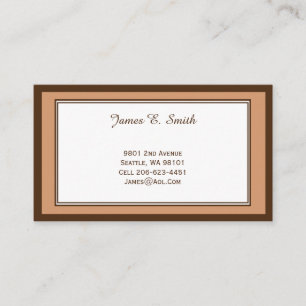 Klassische Anrufkarte Visitenkarte