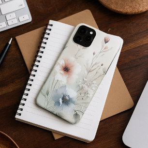Klassische, anspruchsvolle, zarte Wasserfarben-Blu Case-Mate iPhone Hülle